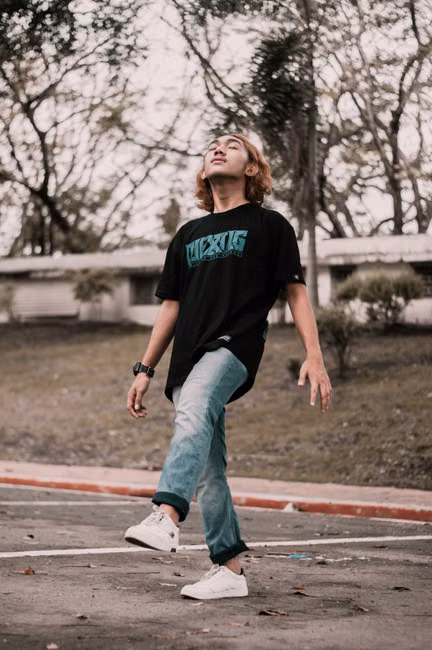 Camiseta Preta Estampada